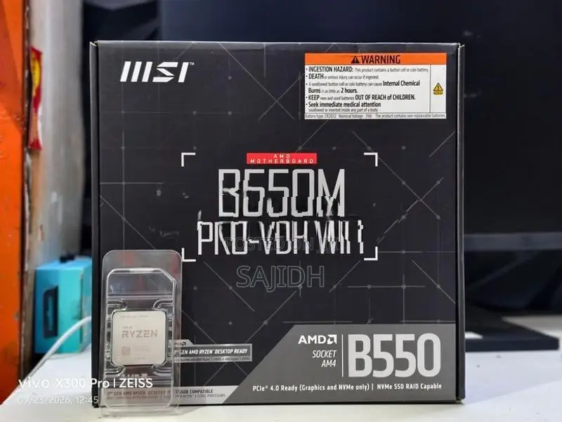 Ryzen 7 5700X with B550 VDH Motherboard