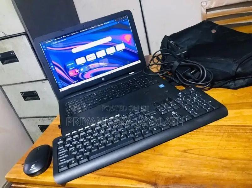 HP Core i5 5th Gen Laptop - 128GB SSD Wireless Keyboard Mouse Bag