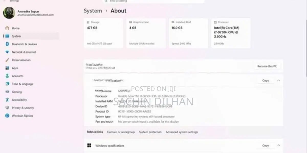 ASUS ROG Strix G731GT Gaming Lap