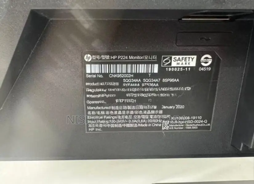 HP P224 21.5” Full HD Monitor