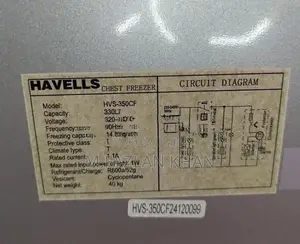 Havells Chest Deep Freezer 350L