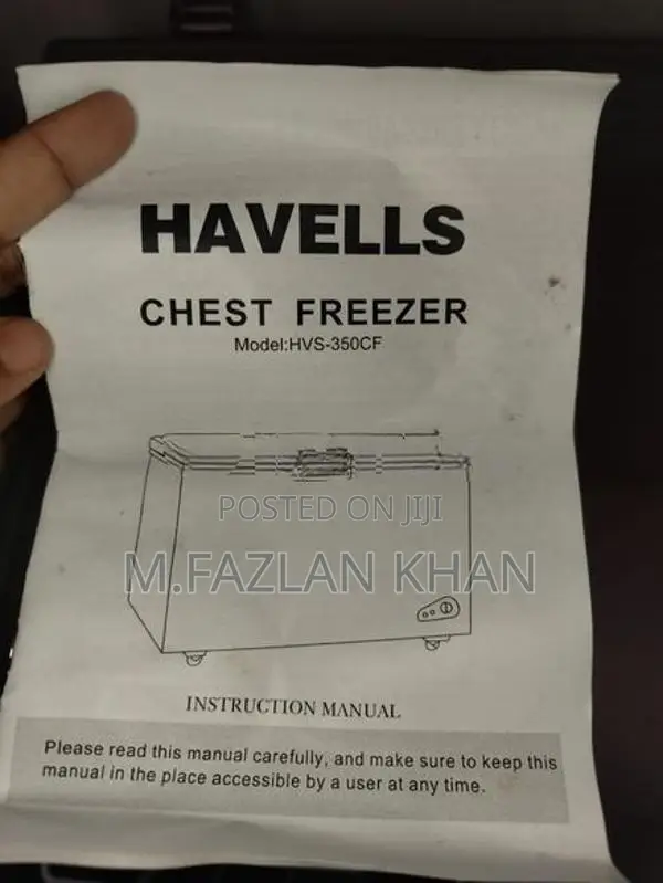 Havells Chest Deep Freezer 350L