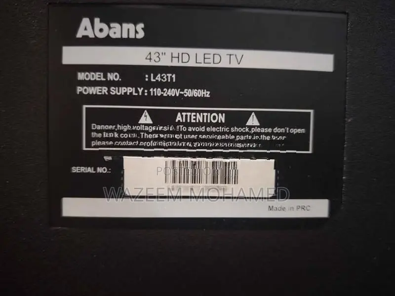 L43T1 Abans FHD TV (With 19 Months )