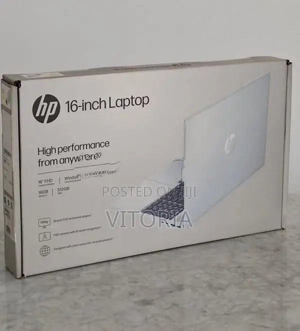 Brand New HP 16-inch Laptop AMD Ryzen 7 16GB/512GB