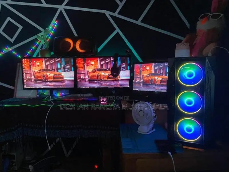 Intel i5 6 Gen Computer 1TB Hard 16 RAM 3 Monitor