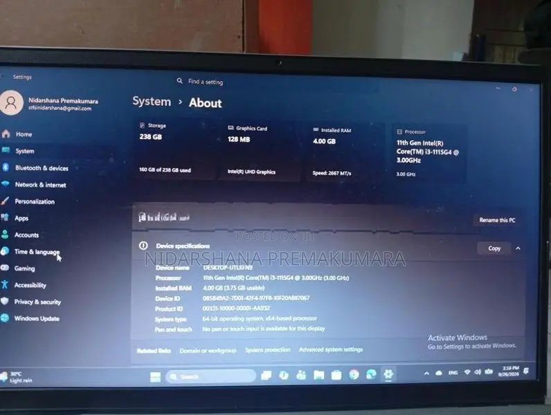 ​ Dell Inspiron 15 (11th Gen) Laptop