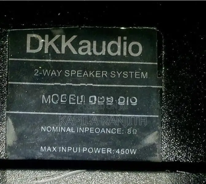 Speakers With Amp Full Set DDK Audio Max Watts 450W Martin Roland