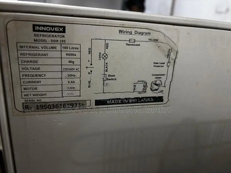 (Used) - Innovex DDR 195 Fridge (180L)*