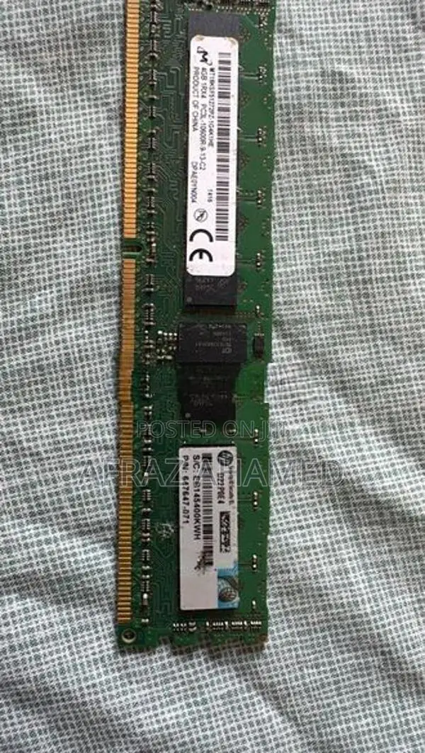 HP 4GB DDR3 Server RAM (Micron) – PC3L-10600R