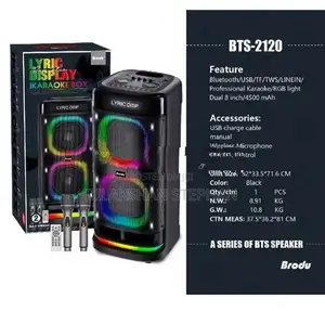Brodu BTS-2120 Wireless Party Karaoke Speaker