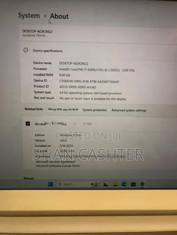 Toshiba Dynabook (Intel core i7) 6th Gen