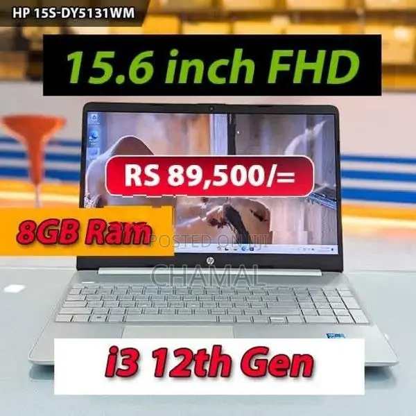 Hp Core i3 -12th Gen +8GB|256GB|15.6 LED Laptops New