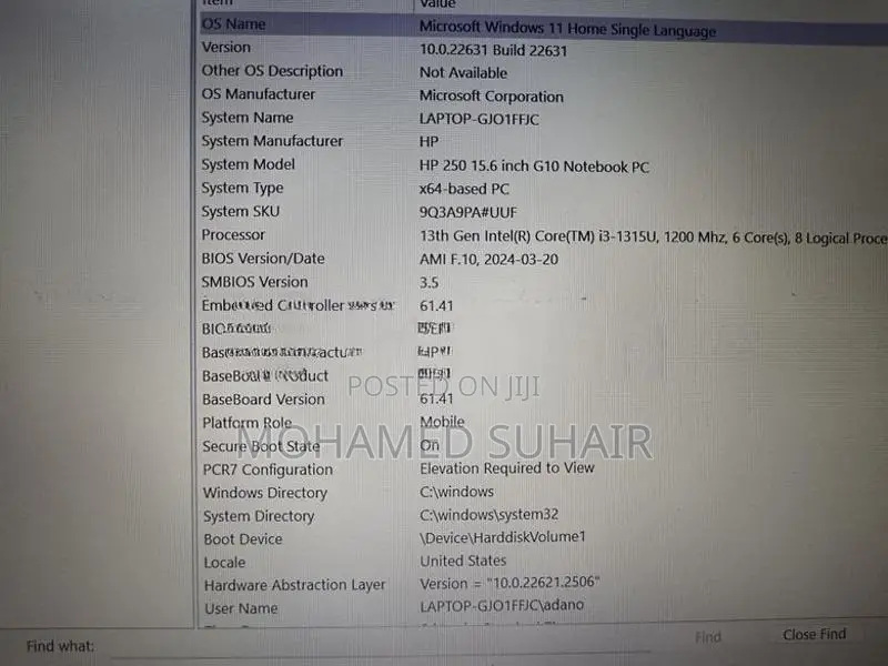 HP G10 i3 13th Gen