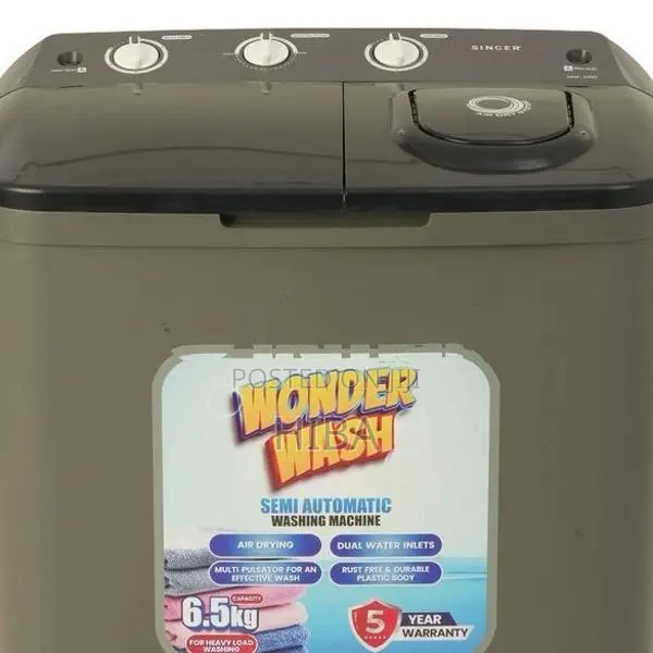 Singer Semi Automatic Washing Machine – 6.5 Kg