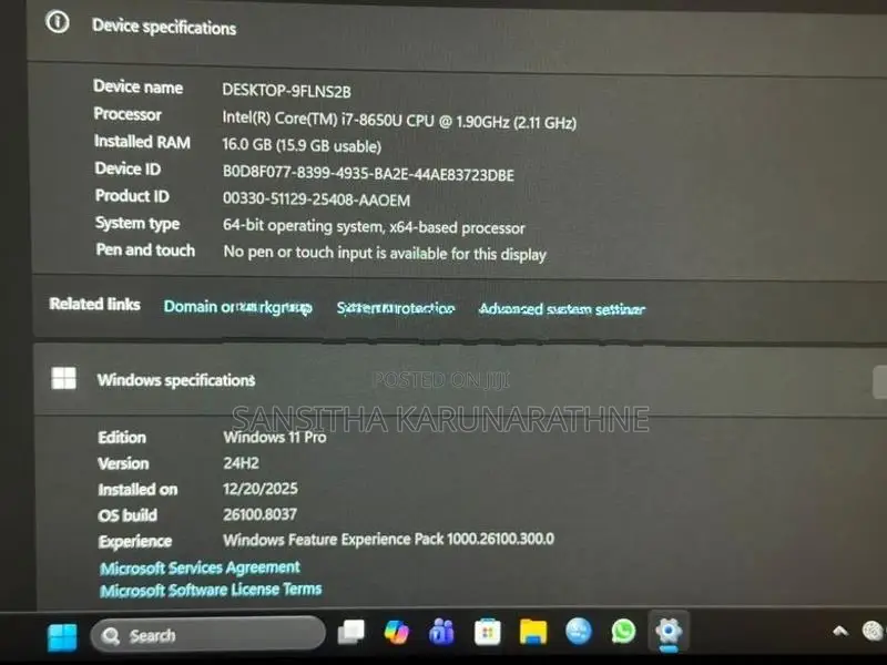 Dell i7 8th Gen