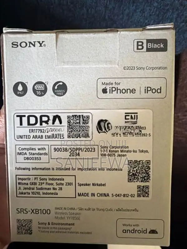 Sony XB100 Wireless speaker