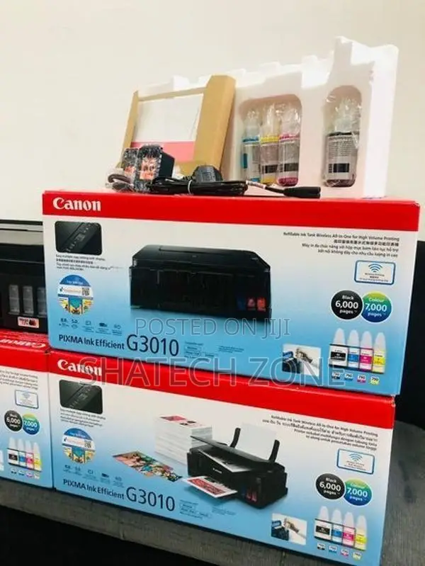 Printer Canon G3010 Ink Tank 3 in 1 (Brand New) Wireless|Print|Scan|Co