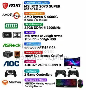 ASUS AMD Ryzen 5 32GB/7TB