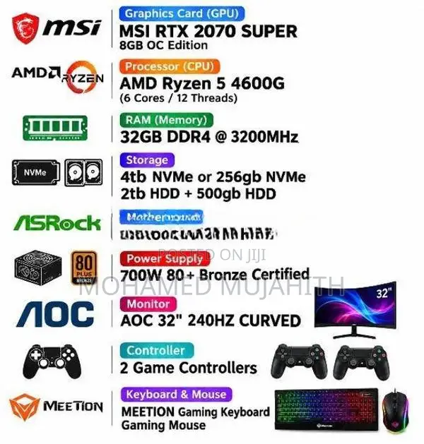 ASUS AMD Ryzen 5 32GB/7TB