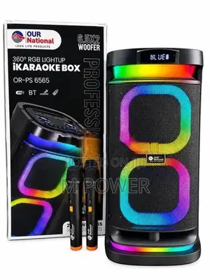 Our National I Karaoke Box 6.5" with 2 Mic - ON-PS-6565