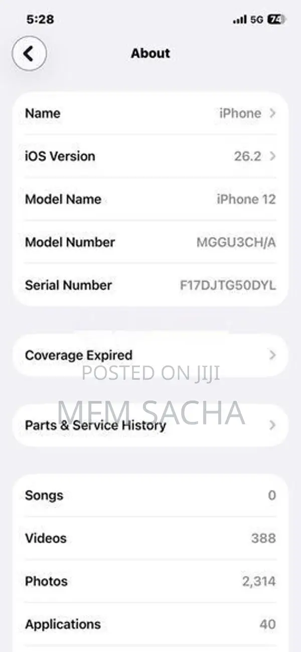 Apple iPhone 12 (Used)