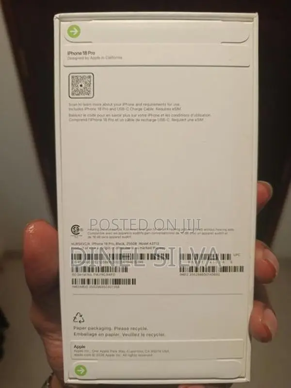 Apple iPhone 18 Pro 256GB Canada (Brand New)