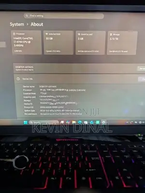 Intel Core i7 Gaming PC GTX 1050 2GB