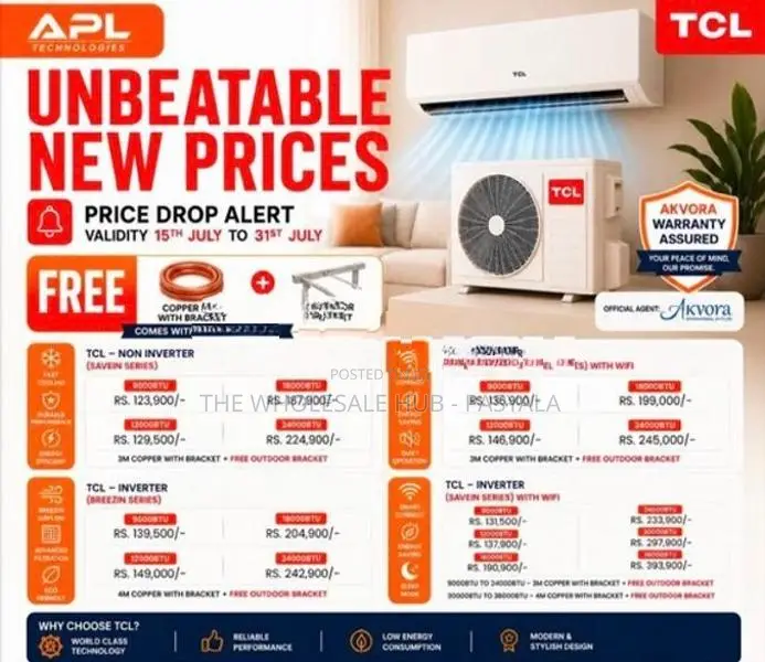 AC TCL12000btu Inverter SaveIN series