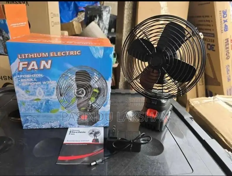 Rechargeable Double Battery Metal Fan
