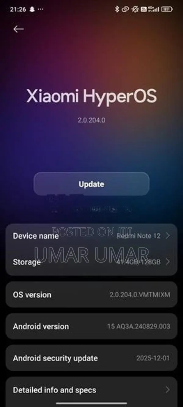 Xiaomi Redmi Note 12 (Used)