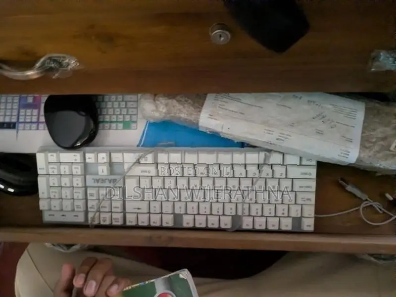 Keyboard,bluetooth Mouse,Hedset And Monitor Light Bar