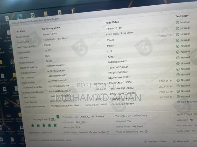 Apple iPhone 13 Pro (Used)