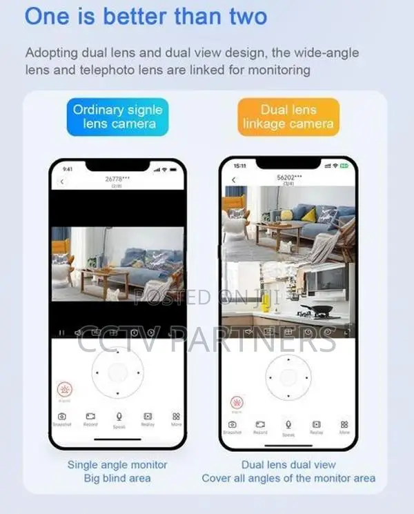 V380 BQ2 4G Dual lens 2K Two-Way Audio 360 noice detection cctv camera