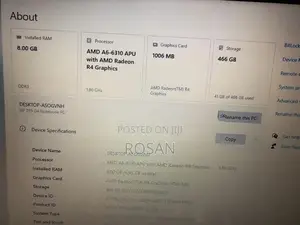 HP AMD I5 6 Generation 8GB 500GB Laptop