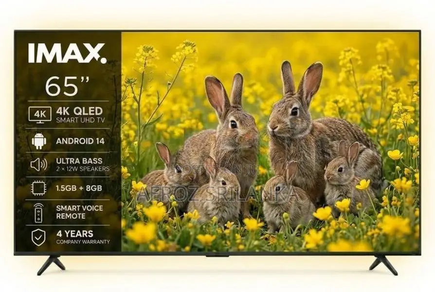 New IMAX 65'' JAPAN SMART QLED UHD ANDROID 14 Tv