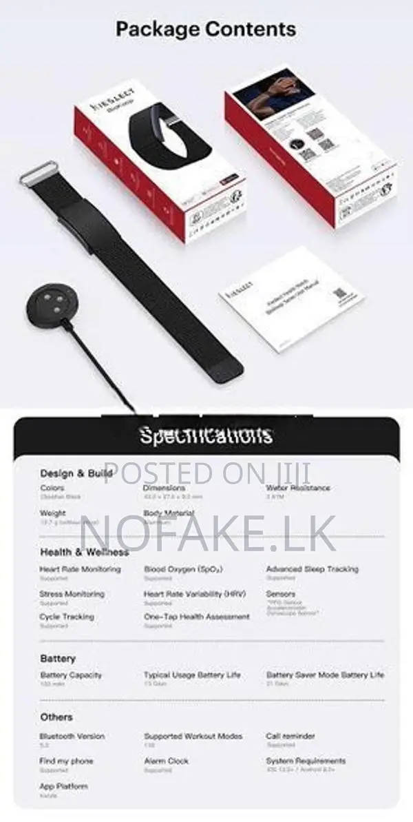 Kieselect Biokoop Health Fitness Tracker Band