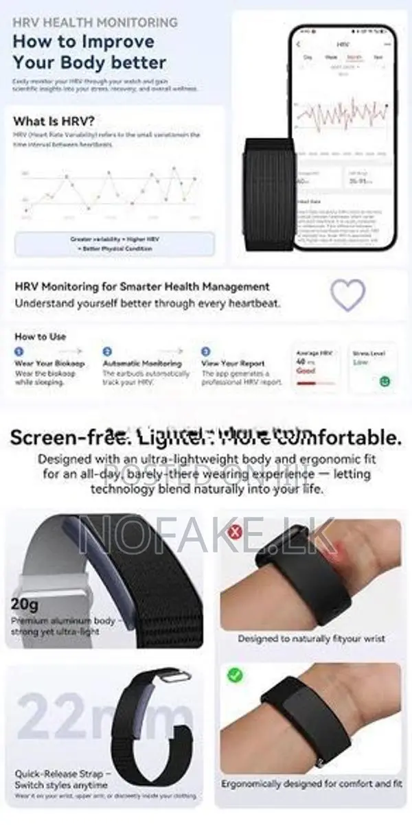 Kieselect Biokoop Health Fitness Tracker Band