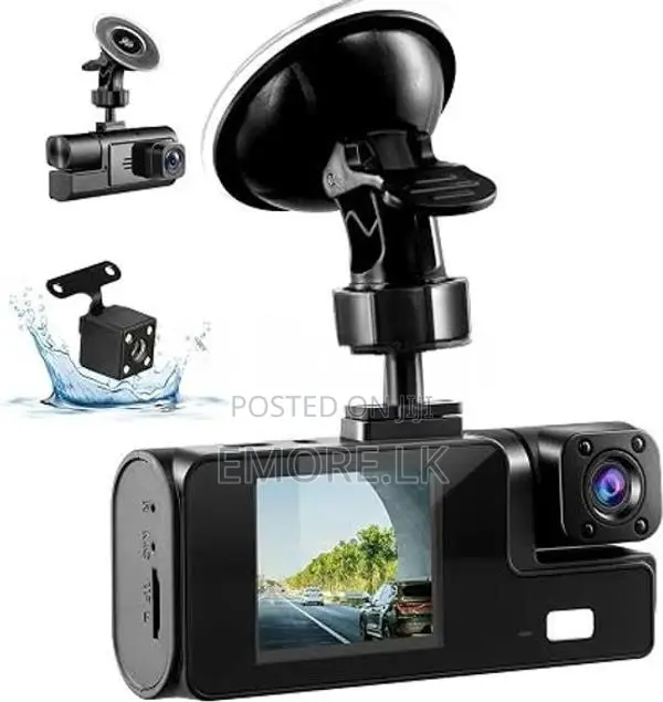 Triple Lens Car Dash Camera