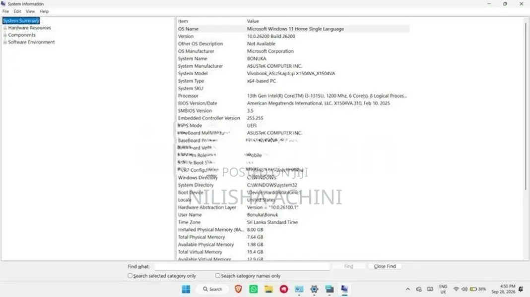 Asus Vivobook 15 Core i3 13th Gen