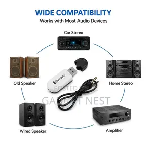 Bluetooth Audio - USB With AUX Dual Music Receiver Dongle