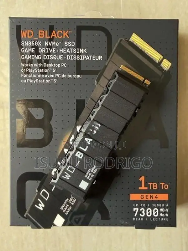 WD Black SN850X NVMe SSD With Heatsink – 1TB