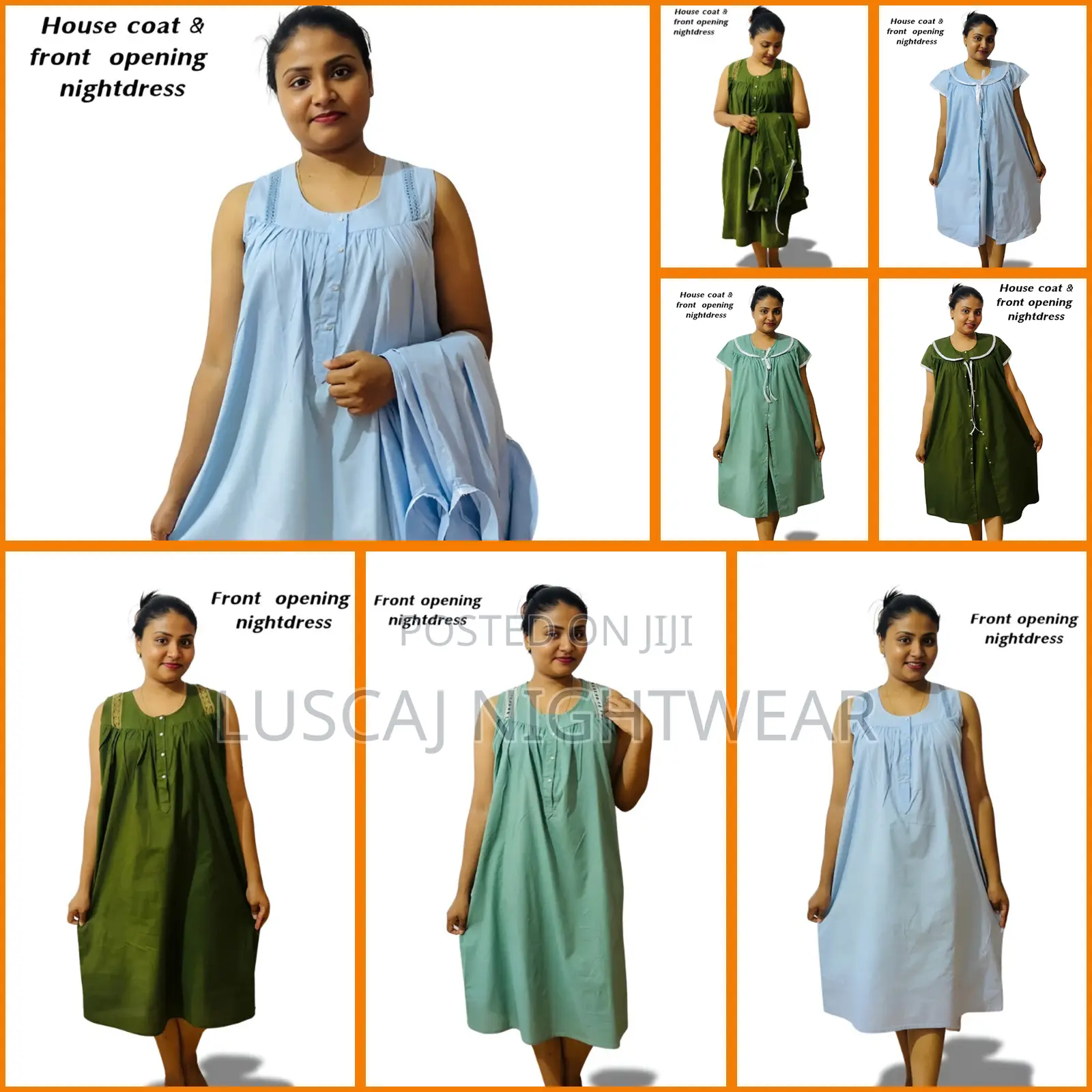 Luscaj Full Cotton Fabric Nighty