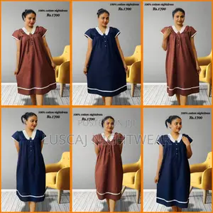 Luscaj Full Cotton Fabric Nighty