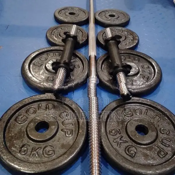 Brand New Bench Home Gym 20kg Weight Plate Barbel Set