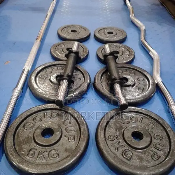 Brand New Bench Home Gym 20kg Weight Plate Barbel Set