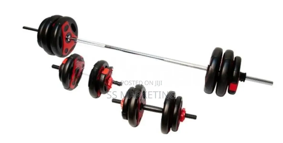 Brand New Bench Home Gym 20kg Weight Plate Barbel Set