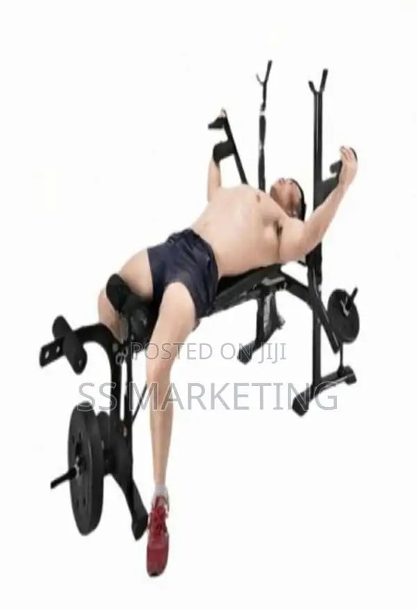 Brand New Bench Home Gym 20kg Weight Plate Barbel Set