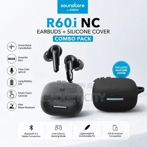 Anker Soundcore R60i NC Earbuds + Silicone Cover Combo Pack