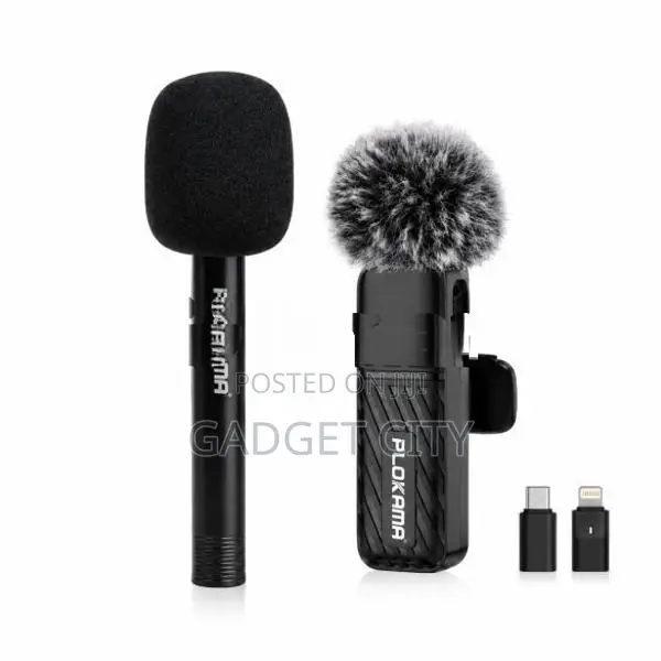 PLOKAMA VM10 Microphone + WM-1 Wireless Stick Combo Pack