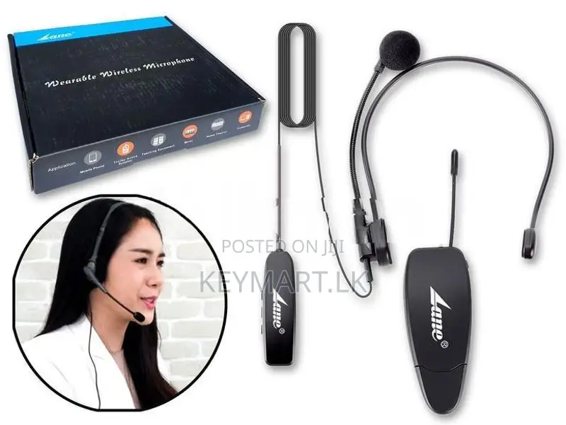 LANE Rechargeable UHF Wireless Head-Set Microphone (LX-2006)